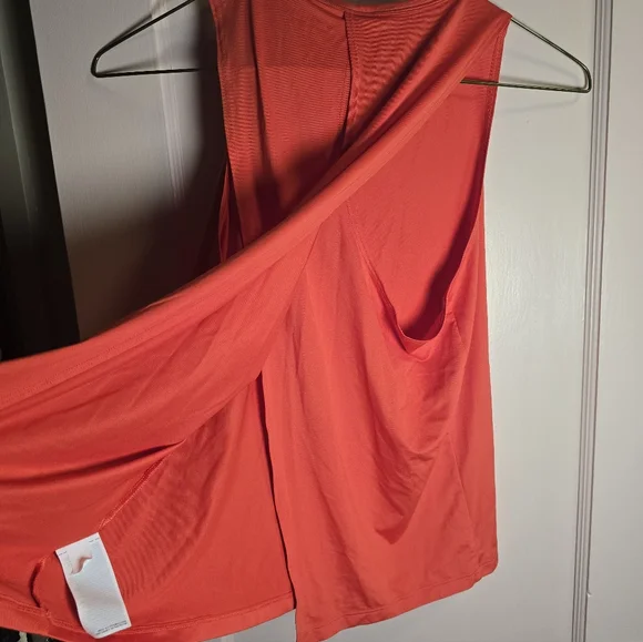 Athleta Orange Cut Out Back Work Out Size Small - Picture 4 of 4